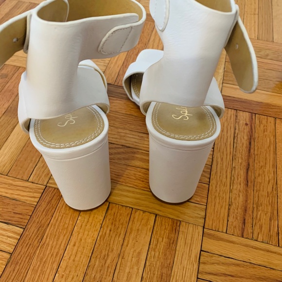 Splendid NWOT white leather strap heels, size 7 - Picture 5 of 5
